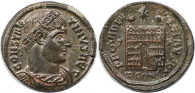 Römische Münzen, MÜNZEN DER RÖMISCHEN KAISERZEIT. Constantinus I. (307-337 n. Chr). Follis 329-330 n. Chr., Arelate. (3.32 g. 20.5 mm) Vs.: CONSTANTIN...