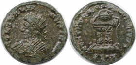 Römische Münzen, MÜNZEN DER RÖMISCHEN KAISERZEIT. Constantinus II. (337-340 n. Chr). Follis. (3.38 g. 18.5 mm) Vs.: CONSTANTINVS IVN NOB C, Büste mit ...