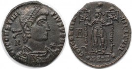 Römische Münzen, MÜNZEN DER RÖMISCHEN KAISERZEIT. Constantius II. (337-361 n. Chr). Follis 350 n. Chr., Siscia. (4.68 g. 22.5 mm) Vs.: DN CONSTANTIVS ...