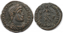 Römische Münzen, MÜNZEN DER RÖMISCHEN KAISERZEIT. Valentinianus I. (364-375 n. Chr). AE. (2.80 g. 17.5 mm) Vs.: DN VALENTINIANVS PF AVG, Drapierte, kü...