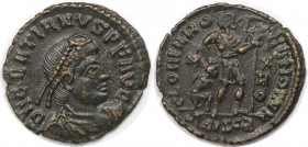 Römische Münzen, MÜNZEN DER RÖMISCHEN KAISERZEIT. Gratianus (367-383 n. Chr). AE, 367-375 n. Chr., Siscia. (2.20 g. 18.5 mm) Vs.: D N GRATIANVS PF AVG...