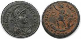 Römische Münzen, MÜNZEN DER RÖMISCHEN KAISERZEIT. Gratianus (367-383 n. Chr). Ae 2. (5.36 g. 23 mm) Vs.: D N GRATIANVS PF AVG, Drapierte und kürassier...