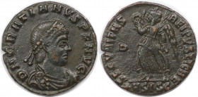 Römische Münzen, MÜNZEN DER RÖMISCHEN KAISERZEIT. Gratianus (367-383 n. Chr). Follis 367-375 n. Chr, Siscia. (2.06 g. 17 mm) Vs.: D N GRATIANVS PF AVG...