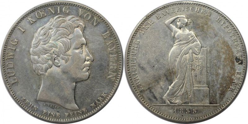 Altdeutsche Münzen und Medaillen, BAYERN / BAVARIA. Ludwig I. (1825-1848). "Baye...