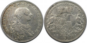 Altdeutsche Münzen und Medaillen, BRANDENBURG - ANSBACH. Alexander (1757-1791). Konv.-Taler 1765, Silber. Dav. 1995. Sehr schön