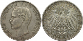 Deutsche Münzen und Medaillen ab 1871, REICHSSILBERMÜNZEN, Bayern. Otto (1886-1913). 3 Mark 1910 D. Silber. Sehr schön