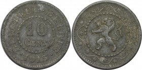Deutsche Münzen und Medaillen ab 1871, DEUTSCHE NEBENGEBIETE. Königreich Belgien (1914-1918). 10 Centimes 1915. Jaeger 609. Vorzüglich