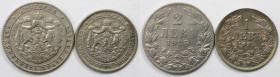 Europäische Münzen und Medaillen, Bulgarien / Bulgaria, Lots und Sammlungen. 1 Lev 1925, KM 37, 2 Leva 1925, KM 38. Lot von 2 Münzen. Kupfer-Nickel. S...