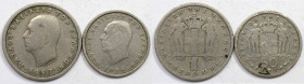 Europäische Münzen und Medaillen, Griechenland / Greece, Lots und Sammlungen. Paul I. 50 Lepta 1954, 1 Drachme 1957. Kupfer-Nickel. Lot von 2 Münzen. ...