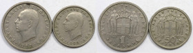Europäische Münzen und Medaillen, Griechenland / Greece, Lots und Sammlungen. Paul I. 50 Lepta 1962, 1 Drachme 1962. Kupfer-Nickel. Lot von 2 Münzen. ...