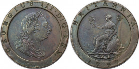 Europäische Münzen und Medaillen, Großbritannien / Vereinigtes Königreich / UK / United Kingdom. George III. (1760-1820). 2 Pence 1797. Kupfer. KM 619...