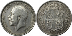 Europäische Münzen und Medaillen, Großbritannien / Vereinigtes Königreich / UK / United Kingdom. George V. (1910-1936). 1/2 Crown 1913, Silber. KM 818...