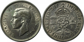 Europäische Münzen und Medaillen, Großbritannien / Vereinigtes Königreich / UK / United Kingdom. George VI. (1936-1952). 1 Florin (2 Shillings) 1939, ...