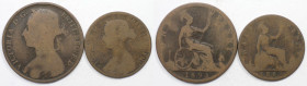 Europäische Münzen und Medaillen, Großbritannien / Vereinigtes Königreich / UK / United Kingdom, Lots und Sammlungen. Victoria (1837-1901). 1/2 Penny ...