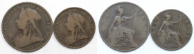 Europäische Münzen und Medaillen, Großbritannien / Vereinigtes Königreich / UK / United Kingdom, Lots und Sammlungen. Victoria (1837-1901). 1/2 Penny ...
