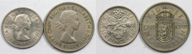 Europäische Münzen und Medaillen, Großbritannien / Vereinigtes Königreich / UK / United Kingdom, Lots und Sammlungen. Elizabeth II. 6 Pence 1967, 1 Sh...