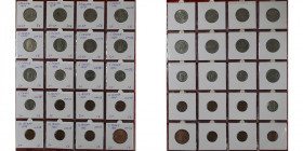 Europäische Münzen und Medaillen, Irland / Ireland, Lots und Sammlungen. 3х Shilling 1954-1989, 10х5 Pence 1971-1996, 6х1/2 Penny 1971-1982, 1х2 Penny...