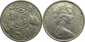 Weltmünzen und Medaillen, Australien / Australia. Elizabeth II. 50 Cents 1966, Silber. KM 67. Vorzüglich