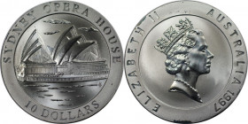 Weltmünzen und Medaillen, Australien / Australia. Sydney Opera. 10 Dollars 1997. 20,77 g. 0.999 Silber. 0.67 OZ. KM 353. Polierte Platte