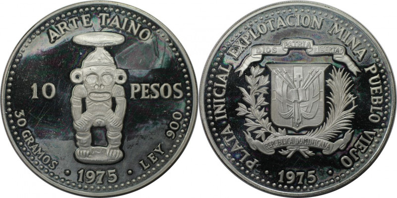 Weltmünzen und Medaillen, Dominikanische Republik / Dominican Republic. Taino Ar...
