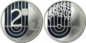 Weltmünzen und Medaillen, Israel. B'nai-B'rith. 2 New Sheqalim 1992. 28,80 g. 0.925 Silber. 0.86 OZ. KM 235. Polierte Platte