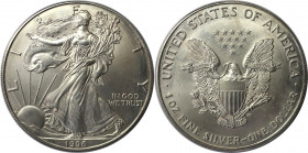 Weltmünzen und Medaillen, Vereinigte Staaten / USA / United States. "American Silver Eagle". 1 Dollar 1996. 31.11 g. 0.999 Silber. 1 OZ. KM 273. Stemp...