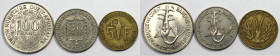 Weltmünzen und Medaillen, Westafrika / Western African. 5 Franken 1978, 50 Franken 1975, 100 Franken 1975. Lot von 3 Münzen. Bild ansehen Lot