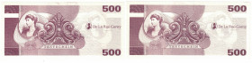 Banknoten, Deutschland / Germany. De La Rue Garny 500 Test Banknote, TESTSCHEIN. UNC