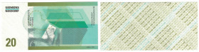 Banknoten, Deutschland / Germany. MUSTERBANKNOTE TEST NOTE SPECIMEN SIEMENS-NIXDORF. Testnote 20 DM. UNC