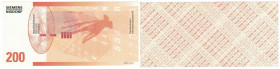 Banknoten, Deutschland / Germany. MUSTERBANKNOTE TEST NOTE SPECIMEN SIEMENS-NIXDORF. Testnote 200 DM. UNC