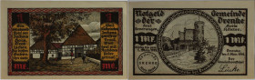Banknoten, Deutschland / Germany. Notgeld Drenke (Westfalen / Nordrhein-Westfalen). 1 Mark 05.11.1921 - 01.03.1922. G/M 287.1. I-II.