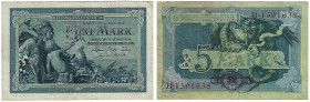 Banknoten, Deutschland / Germany. Deutsches Reich. 5 Mark 1904. Ro.22b. II