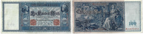 Banknoten, Deutschland / Germany. Deutsches Reich. Reichsbanknote 100 Mark 1908. Ro.35. III
