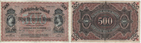 Banknoten, Deutschland / Germany. Sachsen - Dresden - Sächsische Bank. 500 Mark 1911 Länder-Banknote. SAX-9a. III