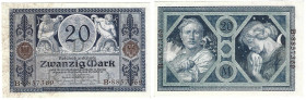Banknoten, Deutschland / Germany. Deutsches Reich. Reichsbanknote 20 Mark 1915. Ro.53. I