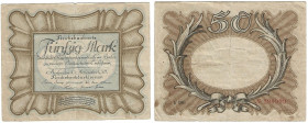 Banknoten, Deutschland / Germany. Deutsches Reich. Reichsbanknote 50 Mark 1918. Ro.57a. III