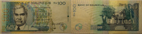 Banknoten, Mauritius. R. Seeneevassen.100 Rupees 1998. Pick 44. III