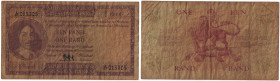 Banknoten, Südafrika / South Africa. 1 Rand ND (1961). Erste Zeilen mit Banknamen und Wert in Afrikaans. Pick 103a. III