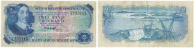 Banknoten, Südafrika / South Africa. 2 Rand 1974. Erste Zeilen mit Bankname und Wert in Afrikaans. Pick 117a. II