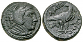 Macedonian Kingdom. Alexander III the Great. 336-323 B.C. AE half unit (15.7 mm, 3.59 g, 12 h). Amphipolis mint, struck under Antipater, ca. 325-323/2...