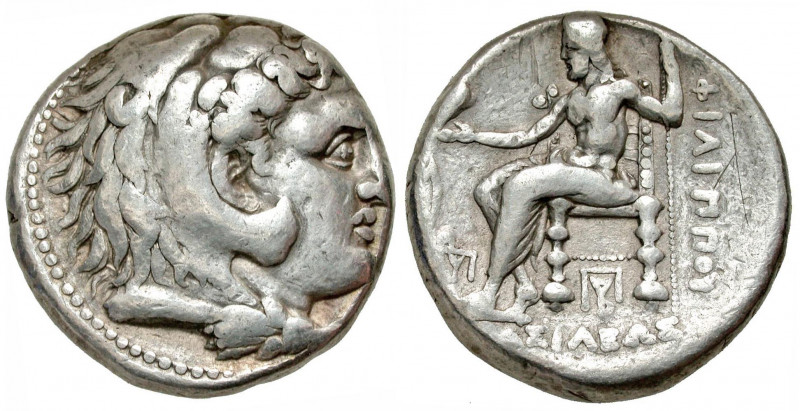 Macedonian Kingdom. Philip III Arrhidaios. 323-317 B.C. AR tetradrachm (26.2 mm,...