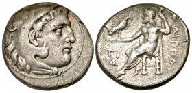 Macedonian Kingdom. Philip III Arrhidaios. 323-317 B.C. AR drachm (17.5 mm, 4.19 g, 11 h). Sardes mint, struck ca. 322-318 B.C. Head of Herakles right...
