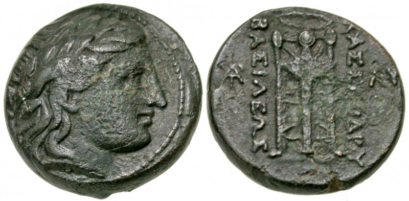 Macedonian Kingdom. Kassander. 316-297 B.C. AE unit (19.3 mm, 6.44 g, 1 h). Unce...