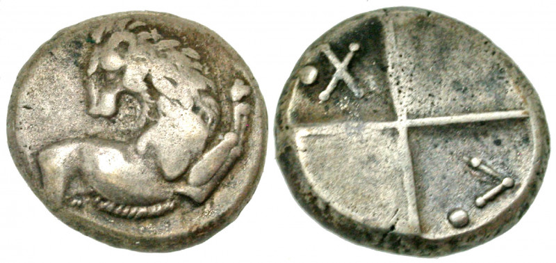 Thrace, Thracian Chersonese. Cherronesos. 400-350 B.C. AR hemidrachm (12.6 mm, 2...