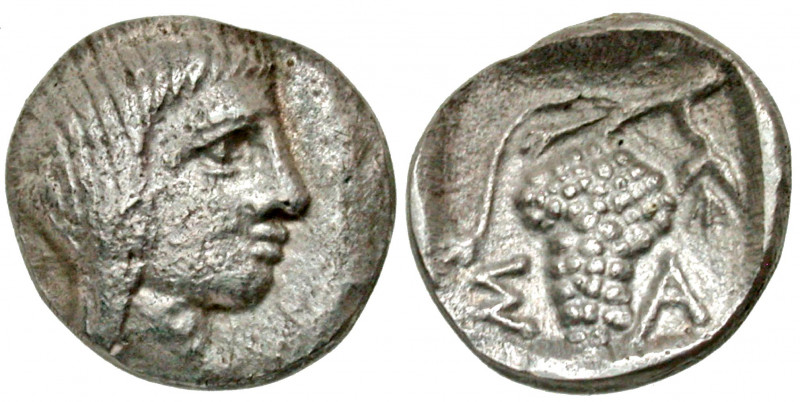 Thracian Kingdom, Odrysian Dynasty. Saratokos. Ca. 407-369 B.C. AR trihemiobol (...