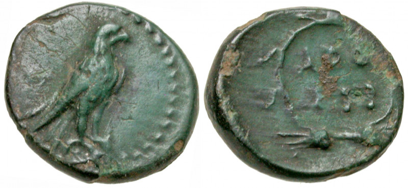 Thracian Kingdom. Seuthes III. 320-295 B.C. AE 17 (16.5 mm, 3.14 g, 10 h). Eagle...