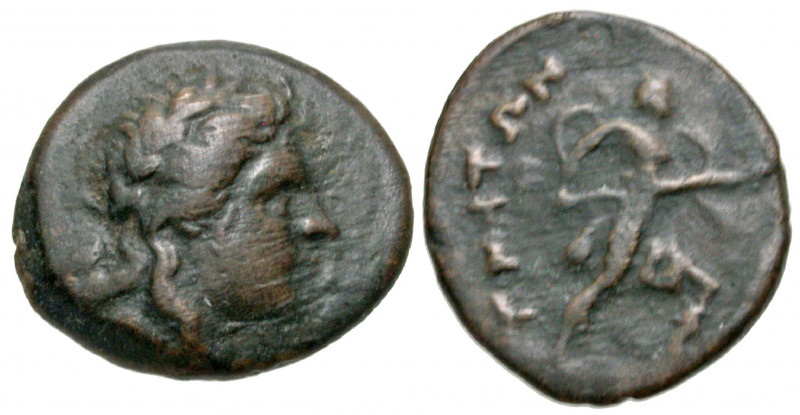 Thessaly, Magnetes. Mid 2nd century B.C. AE dichalkon (17.0 mm, 2.91 g, 10 h). L...