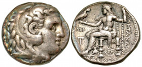 Seleukid Kingdom. Seleukos I Nikator. 312-281 B.C. AR tetradrachm (24.9 mm, 16.76 g, 5 h). In the name and types of Alexander III. Babylon mint, struc...