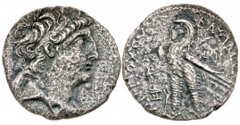 Seleukid Kingdom. Antiochos VIII Epiphanes. Sole reign, 121/0-97/6 B.C. AR tetradrachm (27.5 mm, 9.46 g, 1 h). Ascalon mint, dated SE 197 = 116/5 B.C....