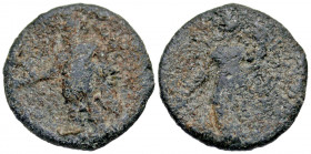 Anonymous. 1st century B.C. - 1st century A.D. PB Tessera (17.3 mm, 3.30 g, 6 h). Mercury standing left, holding purse and caduceus / Fortuna standing...